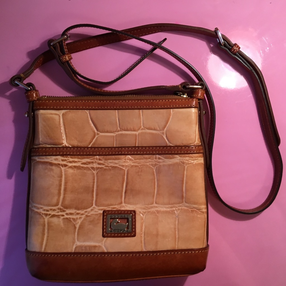 Dooney & Bourke Croc Embossed Leather Crossbody